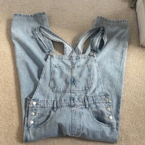 Free people Ziggy Women's light Blue Denim Overalls small